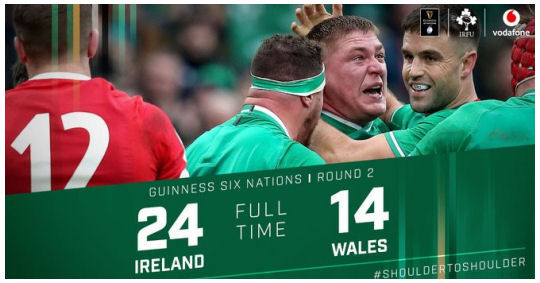 Ireland vs Wales FT 6Ns 2020